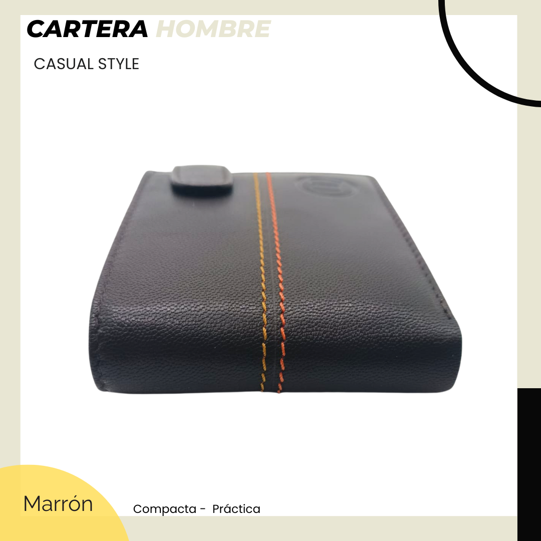 Cartera marrón Casual. 12042 Café