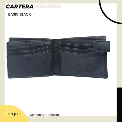 Cartera Basic Black. 12045 Negro