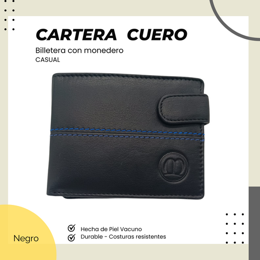 Cartera Casual Black. 27009 Negro