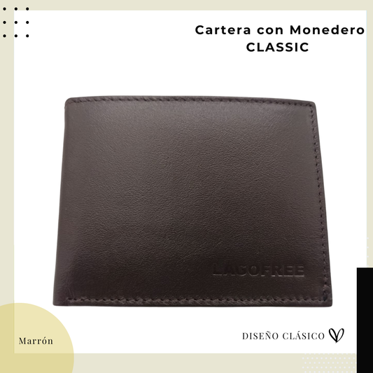 Cartera Marrón Classic. 12042 brown