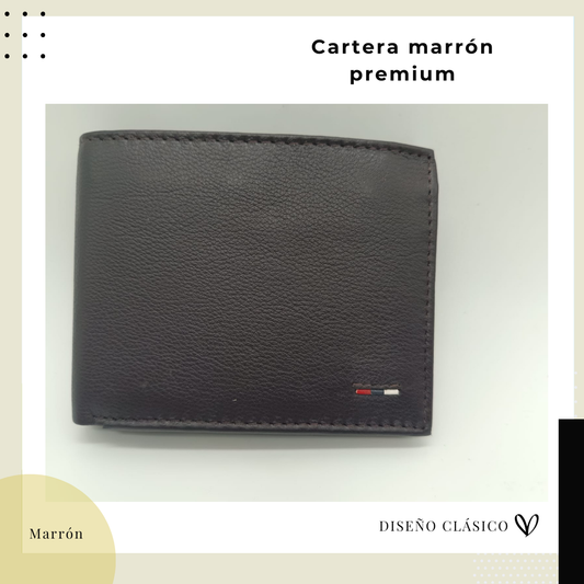 Cartera Marrón Oscuro Premium BA0042