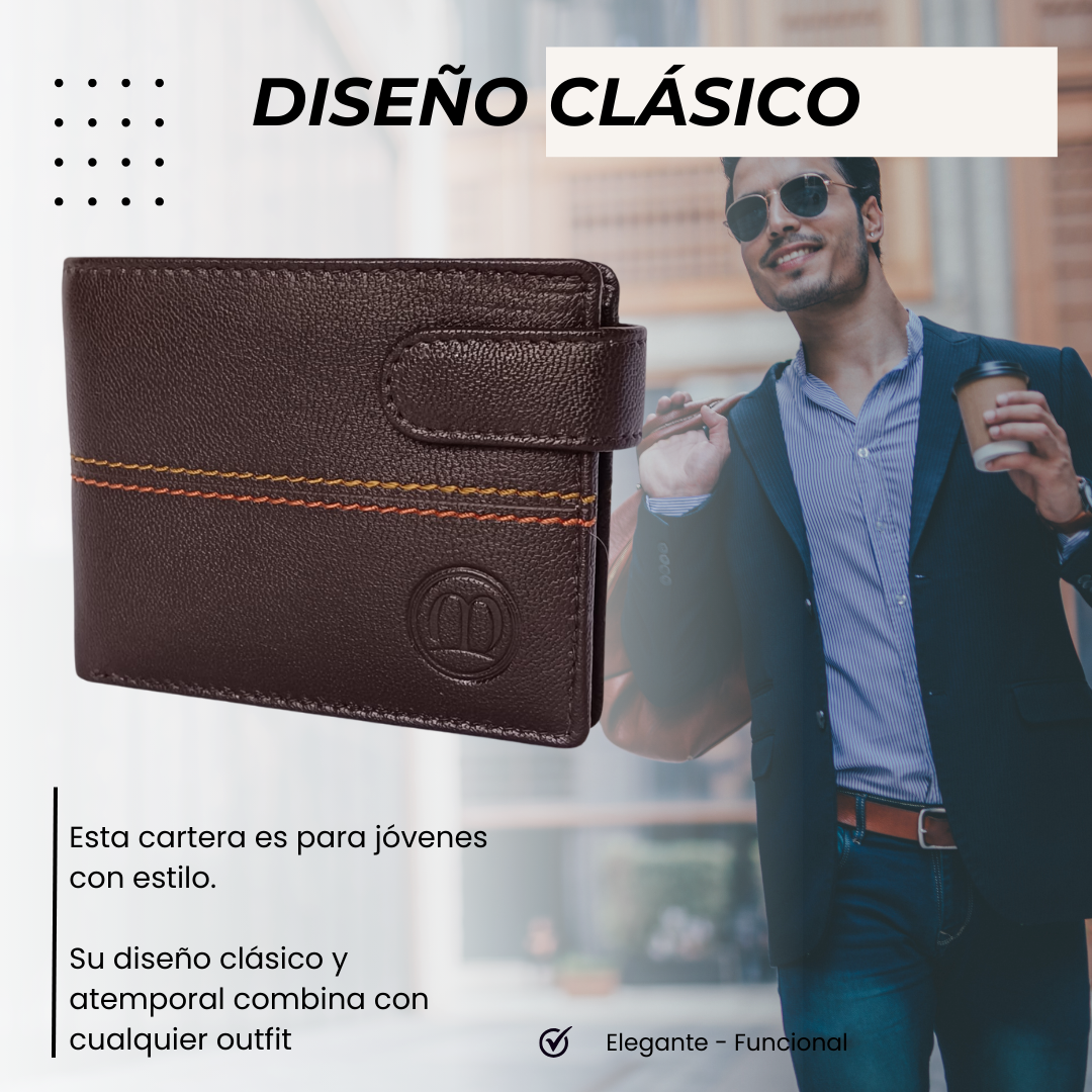 Cartera marrón Casual. 12042 Café